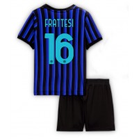 Inter Milan Davide Frattesi #16 Fotballklær Hjemmedraktsett Barn 2025-26 Kortermet (+ korte bukser)